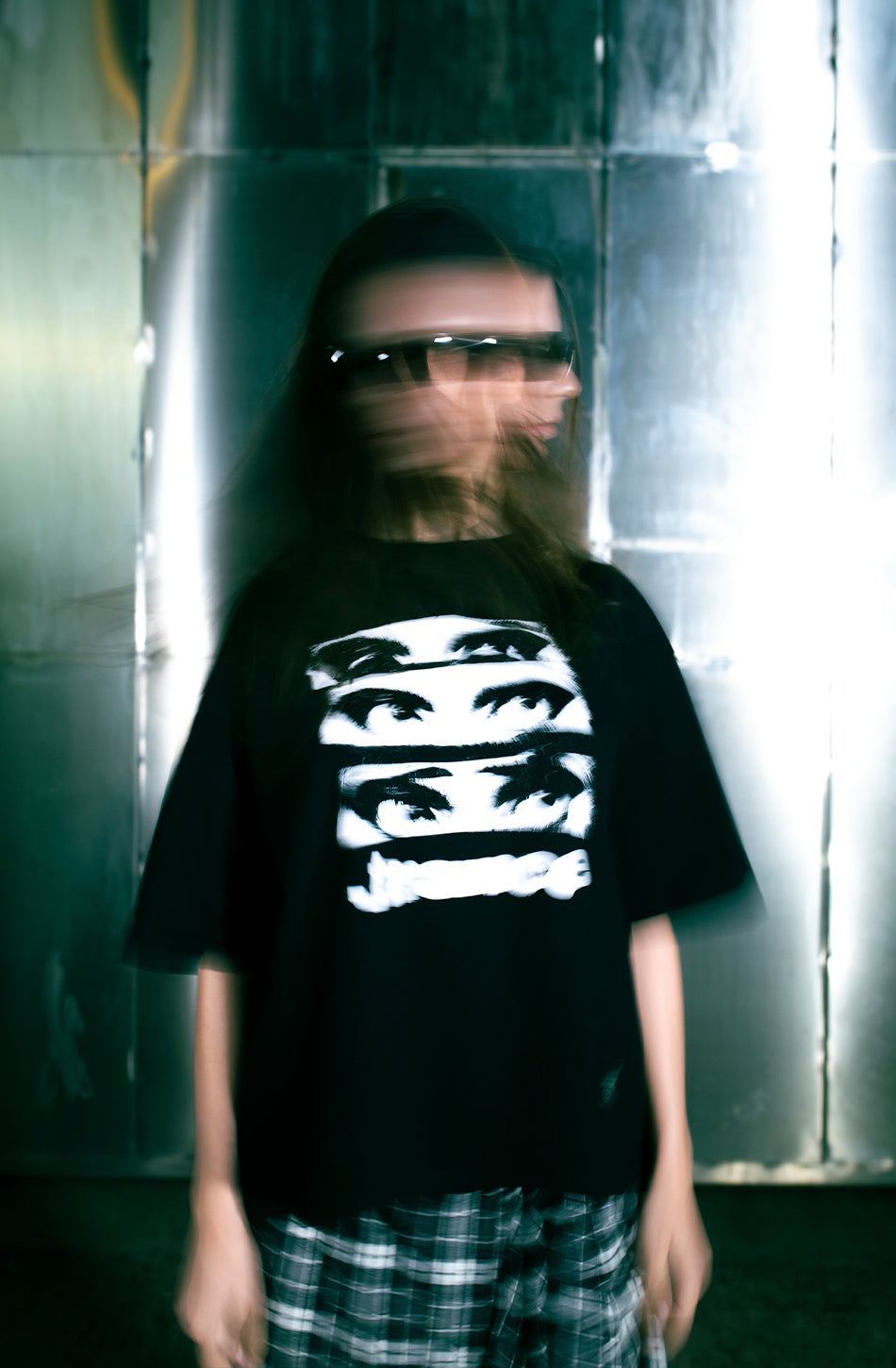 Trance Eyes Schwarzes T-Shirt