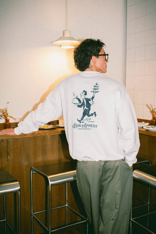 Weißes Sweatshirt aus Bio-Baumwolle von La Dolce Vita