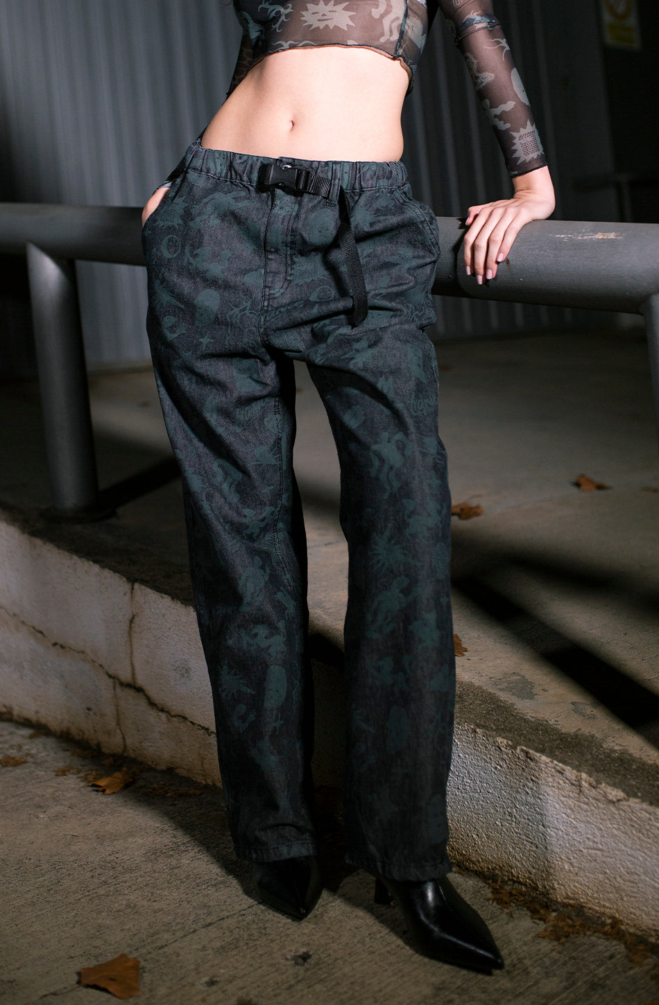 Gürtel Trance Schwarze Hose