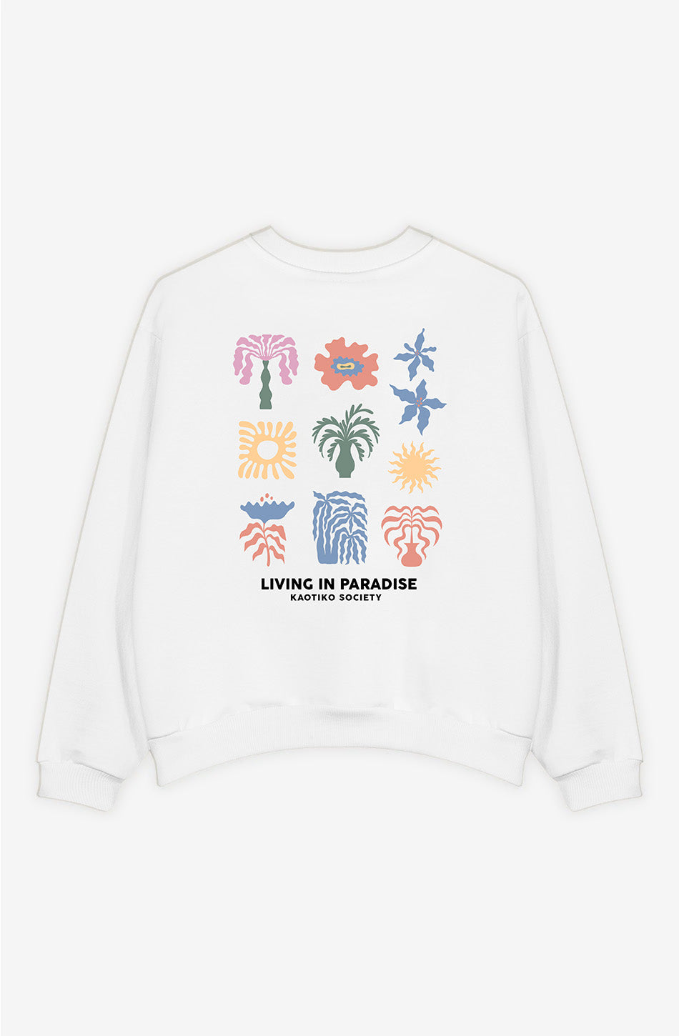 Paradise Bio-Baumwoll-Sweatshirt in Weiß