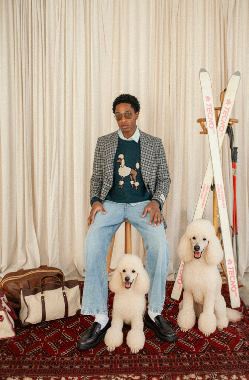 Jersey Pudel Dunkelgrün