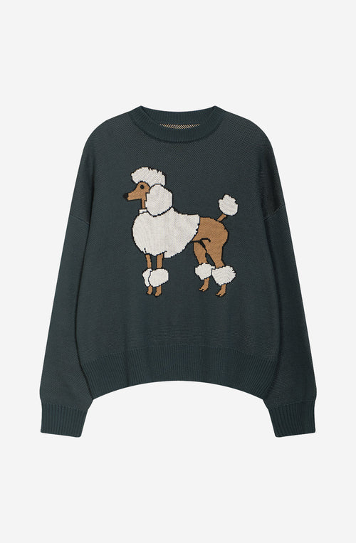 Jersey Pudel Dunkelgrün