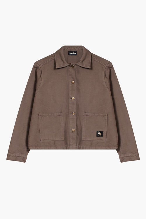 Naturpudel braune Jacke