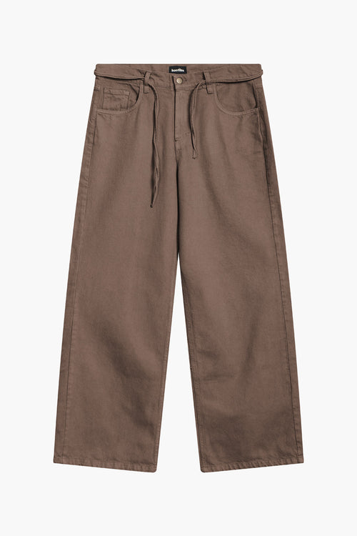 Baggy Pudel Braune Hose