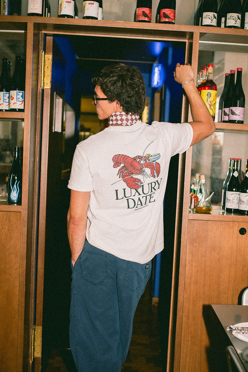 Weißes T-Shirt aus Bio-Baumwolle Luxury Date