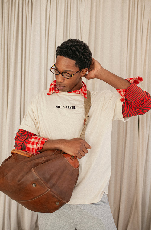 Best Job Ever Cotton Organic Ivory T-shirt