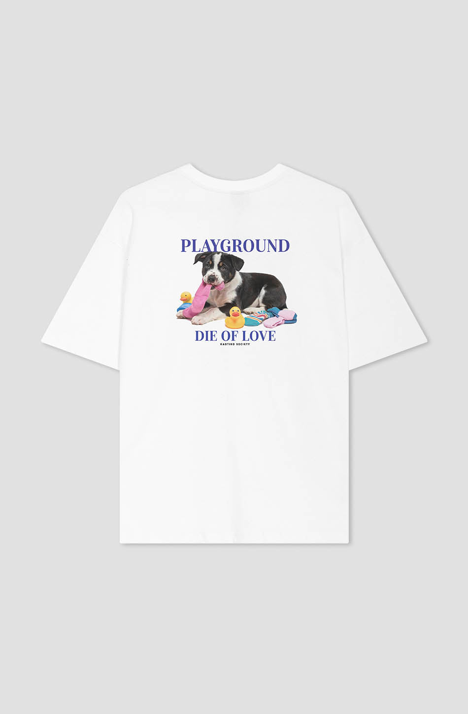 Weißes T-Shirt aus Bio-Baumwolle „Die Of Love“