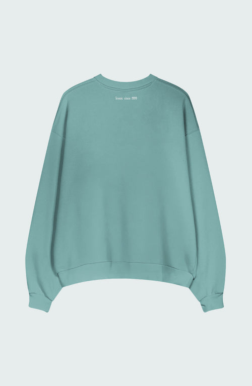 Sudadera Regular Iconic Basil Green