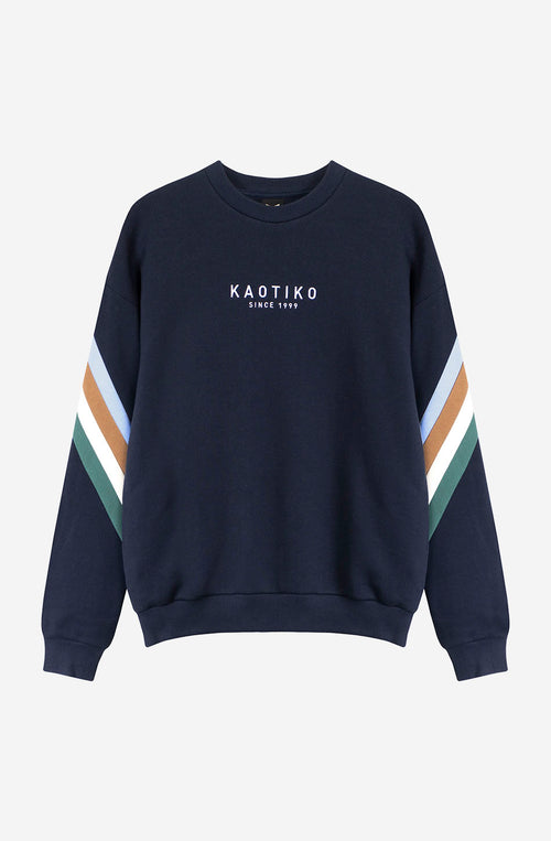 Sweat-shirt Walker Navy/Sky/Camel/Heura