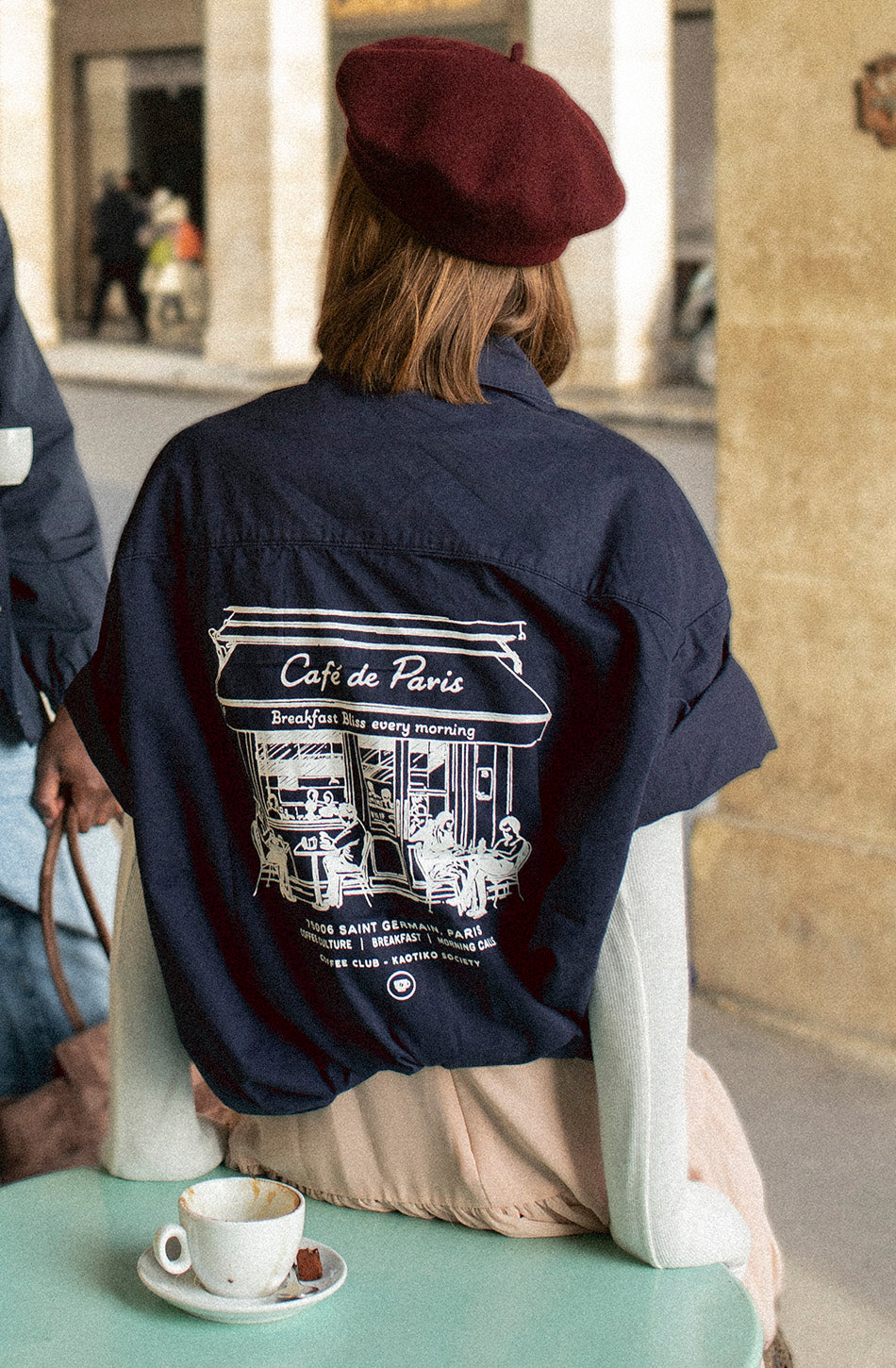 Paris Coffee Navy Shirt