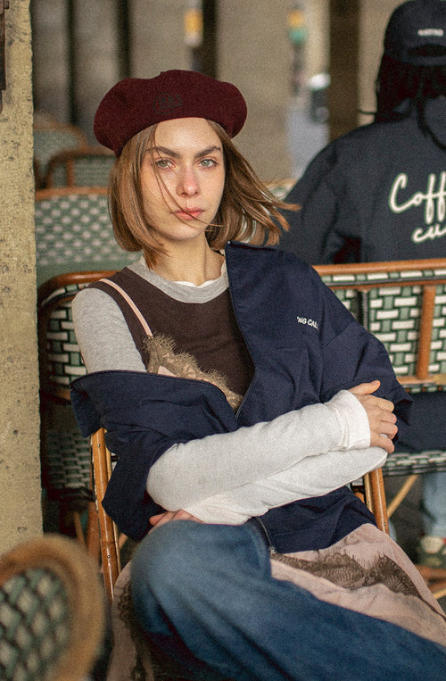 Paris Coffee Navy Shirt