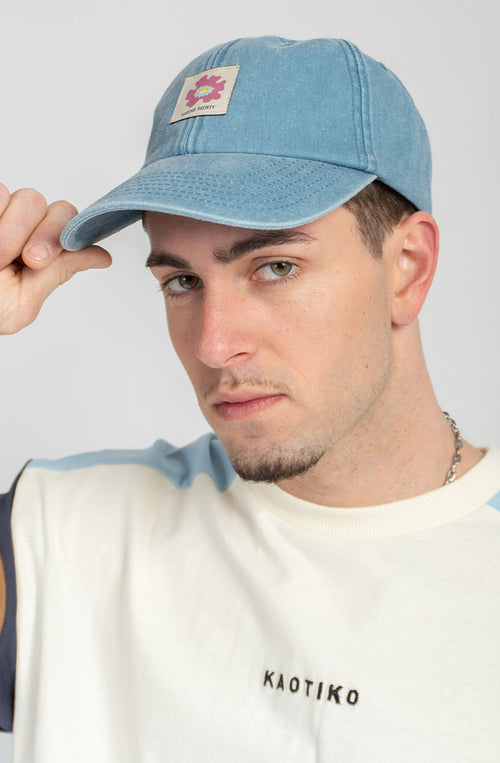 Gorra Island Flower Vintage Light Denim