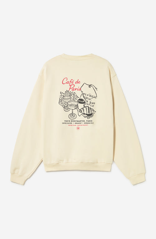Sudadera Paris Coffee Ivory