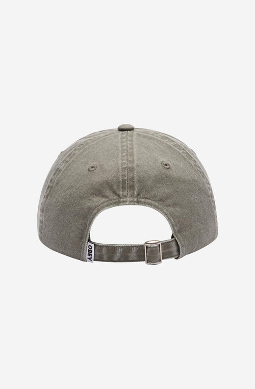 Obey Pigment Bold 6 Panel Olive Cap