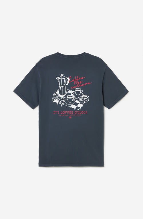 Coffee Time Navy T-Shirt