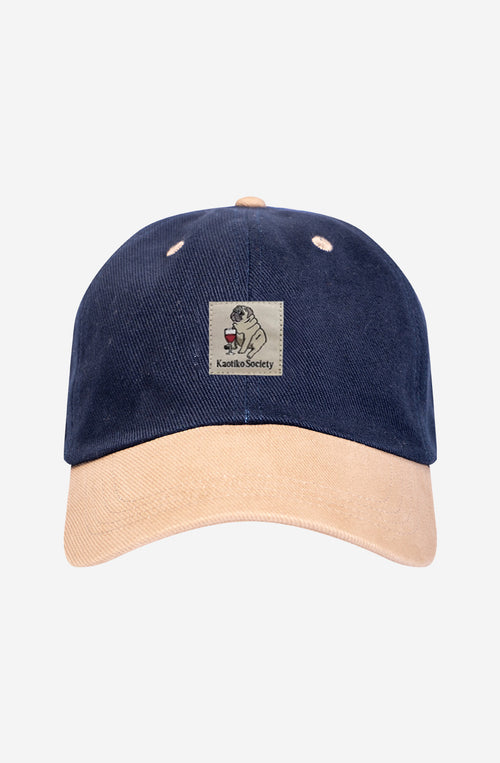 Casquette 6 panneaux Wine Dog French Navy/Taupe