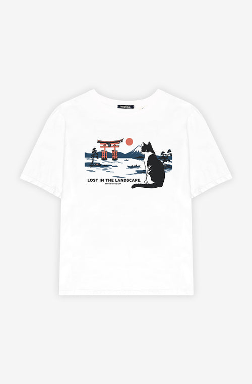 T-shirt Landscape White