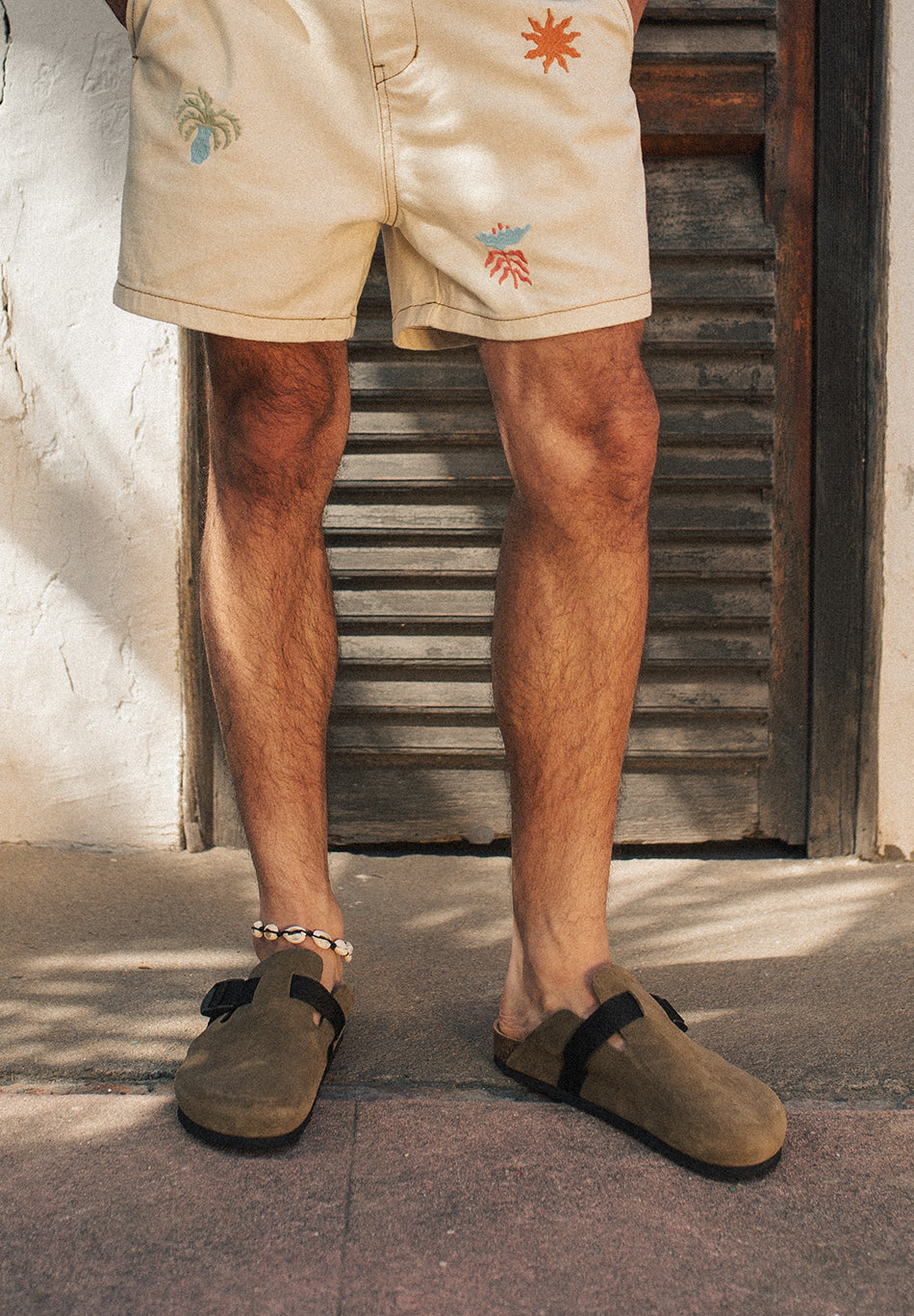 Khaki-Clogs für Herren