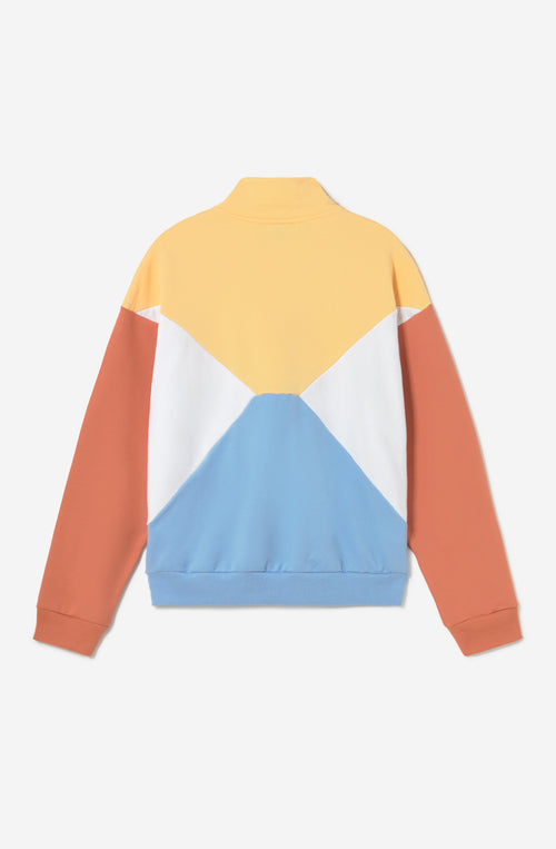Anneta Sweatshirt Vanille/Weiß/Niagara/Aprikose
