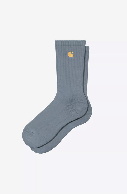 Carhartt WIP Chase Cozy Blau/Gold Socken