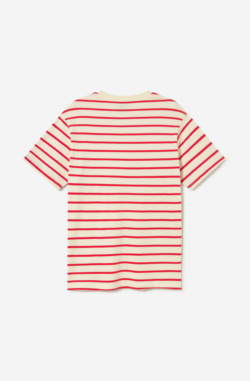 Coffee Culture Streifen Rot/Elfenbein T-Shirt
