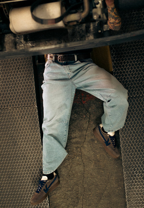 Pantalon Baggy Ballon Denim Blue
