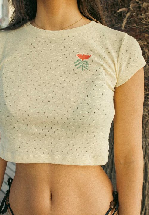 Liliengelbes T-Shirt