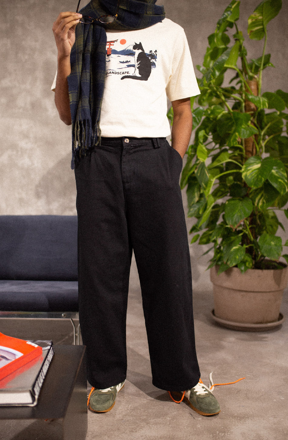 Logan Schwarze Hose