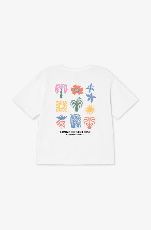 Weißes T-Shirt aus Bio-Baumwolle von Paradise