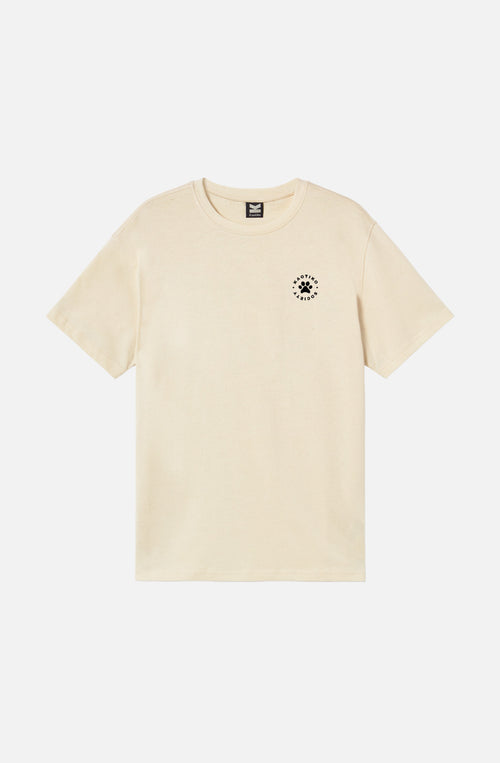 Holiday Upgrade Bio-Baumwoll-T-Shirt in Elfenbein
