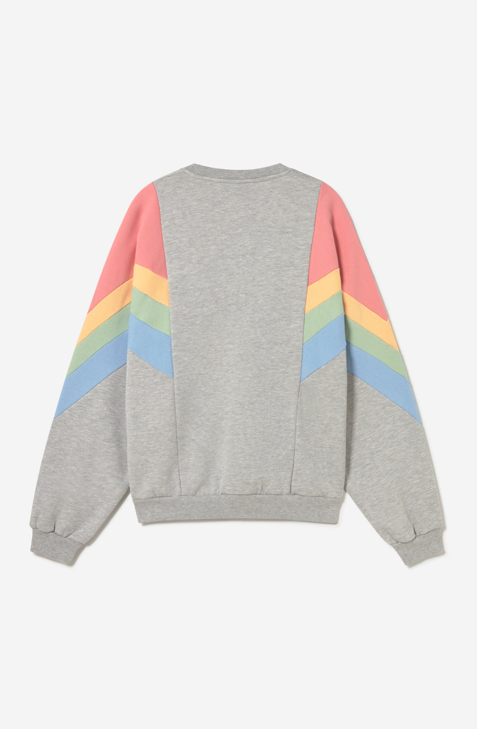 Sweatshirt in Ginger Grey/Lachs/Gelb/Grün