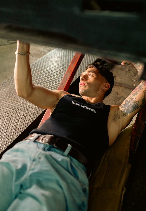 Tank Top Humans Are Exhausting Black