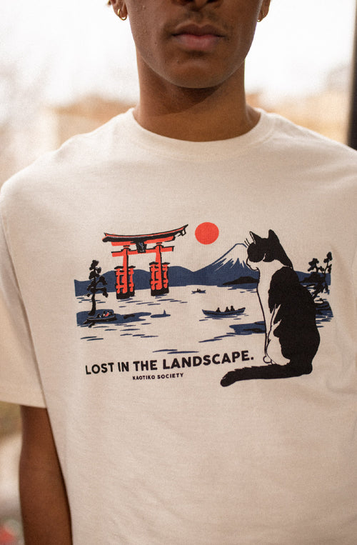 T-shirt Landscape Organic Cotton Ivory