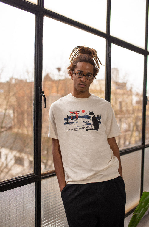 T-shirt Landscape Organic Cotton Ivory