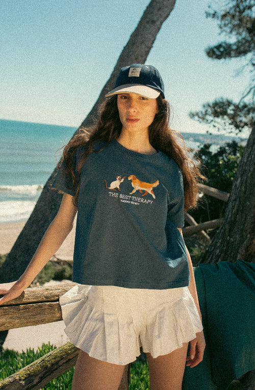 The Best Therapy Navy T-shirt