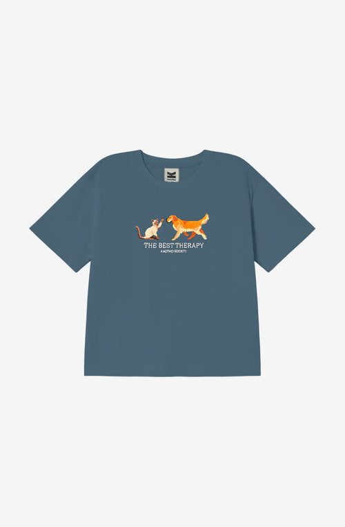 The Best Therapy Navy T-shirt