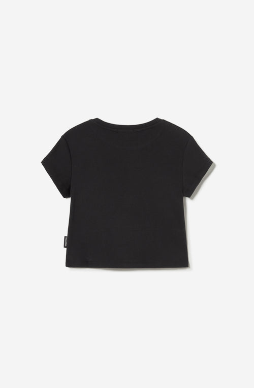 Schwarzes T-Shirt mit der Aufschrift „Menschen sind anstrengend“.