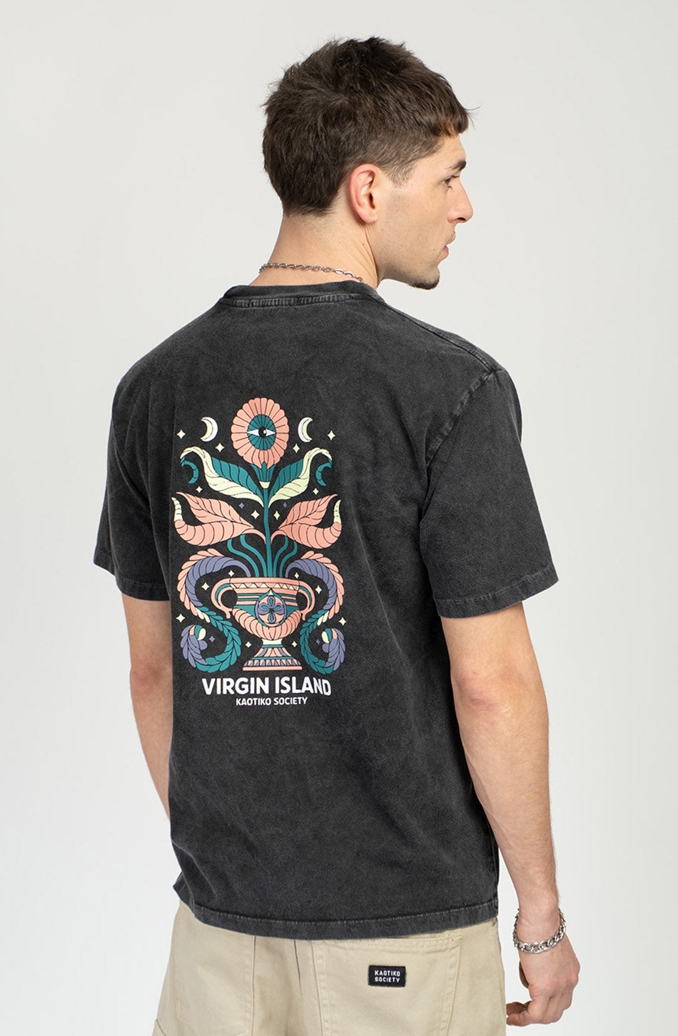 Schwarzes T-Shirt von den Jungferninseln
