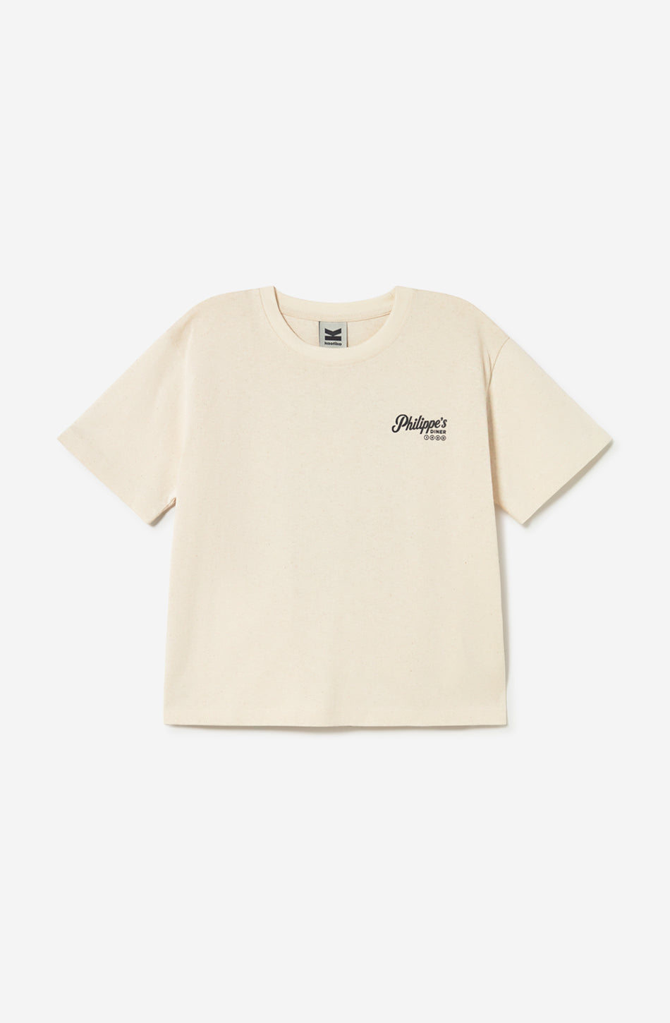 Breakfast Road Bio-Baumwoll-T-Shirt in Elfenbein
