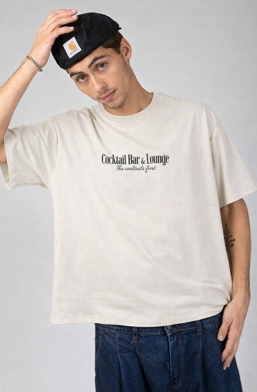 Lost Point Damen-T-Shirt aus Bio-Baumwolle, elfenbeinfarben