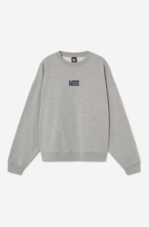 Graues Sweatshirt für lange Nächte
