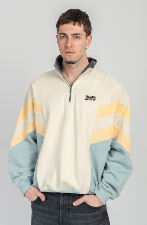Clark Bone/Cloud Half-Zip Sweatshirt
