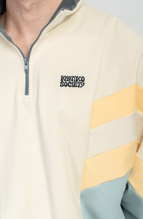 Clark Bone/Cloud Half-Zip Sweatshirt