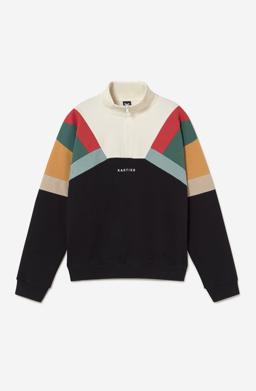 Aleck Elfenbein/Schwarzes Sweatshirt