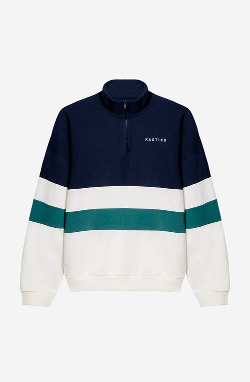 Sweat-shirt Carter Ivory/Navy/Heura