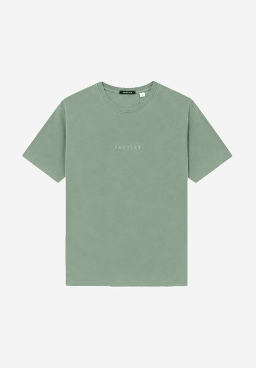Basic Washed Khaki T-Shirt