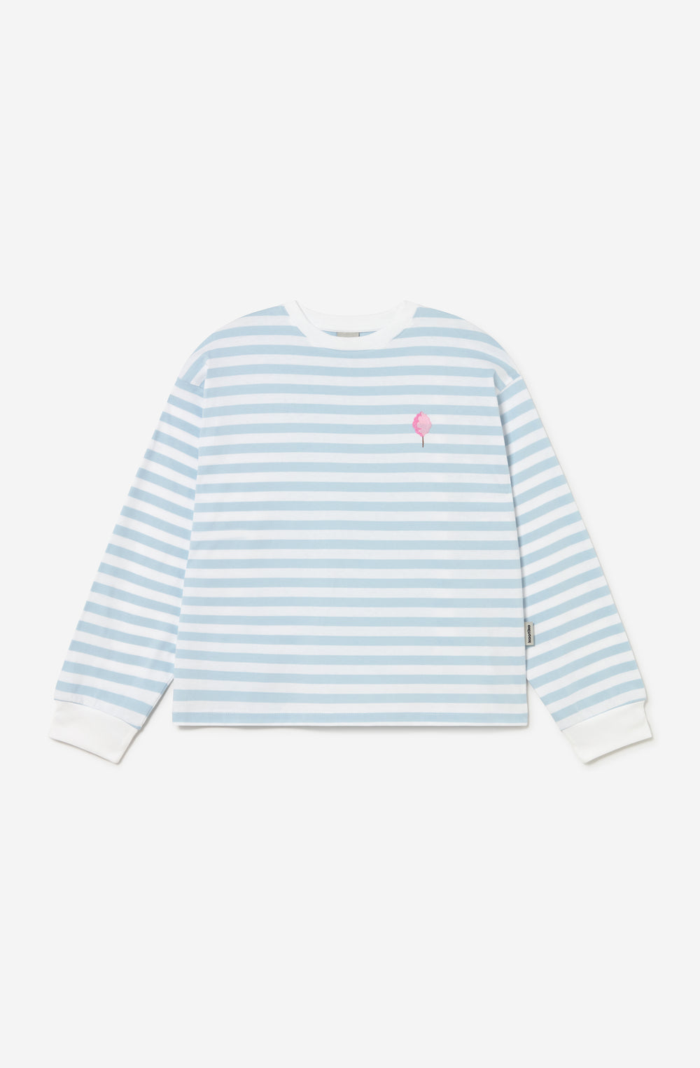 T-shirt Stripes White Sky Cotton Candy