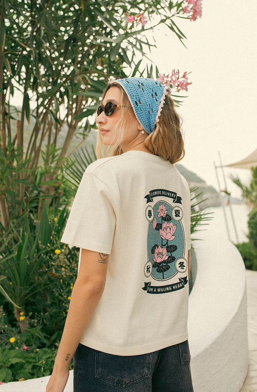 T-shirt Flowers Delivery en coton biologique