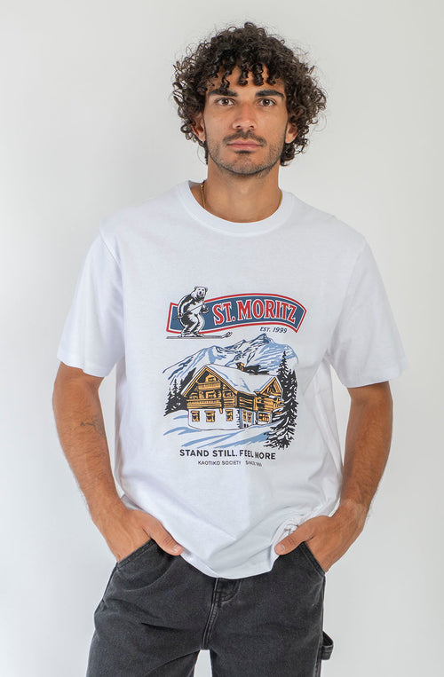 T-Shirt Luxury Vacation White Regular Fit