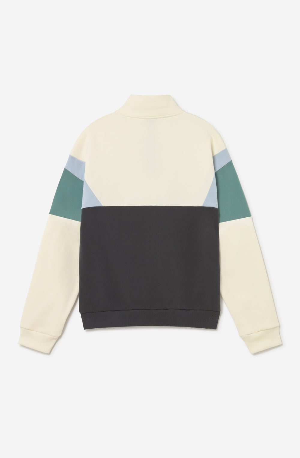 Sudadera Crew Arthur Ivory Black Niagara con cremallera half zip para hombre de Kaotiko BCN